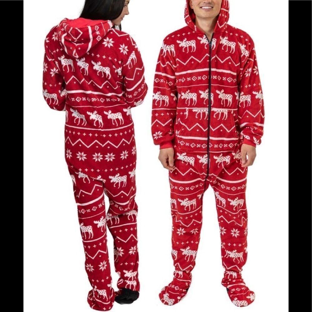 Lazy One-Nordic Moose Fleece Size XS